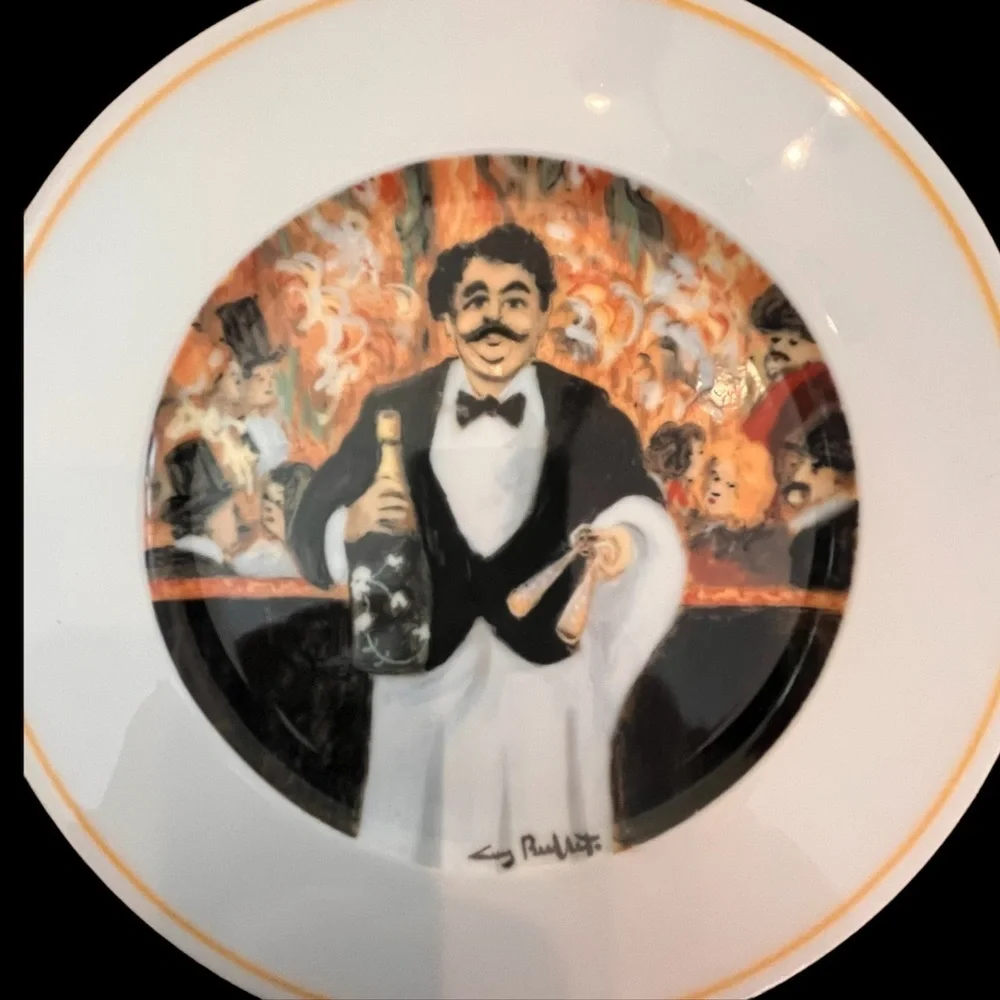 Set of 3 autographed the cabaret suite by eschenbach 8” plate  12 available
